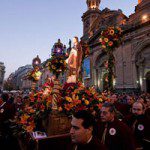 Procesión del Sagrado Corazón de Jesús en Santiago.