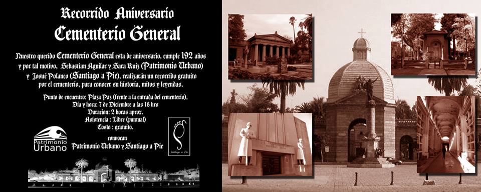 Recorrido Patrimonial por Aniversario del Cementerio General 1 recorrido patrimonial por el cementerio general