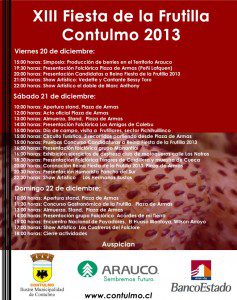 XIII versión de la «Fiesta de la Frutilla» en Contulmo 2013 1 fiesta dela frutilla