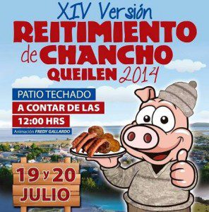 reitimiento del chancho 2014 en queilen