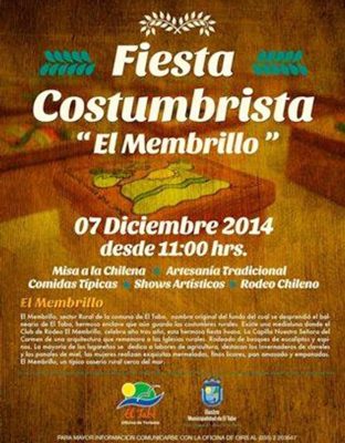fiesta costumbrista el membrillo, el tabo