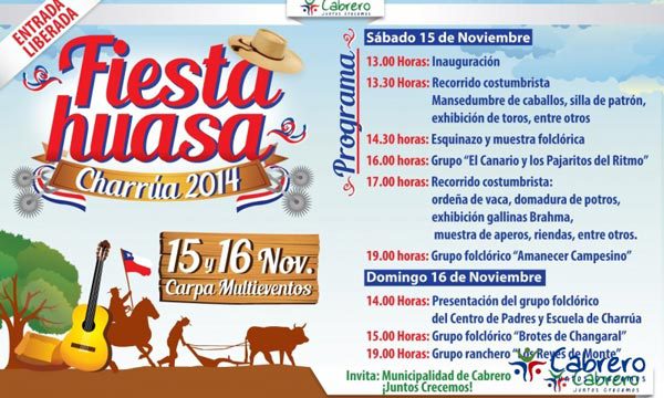 “Fiesta Huasa del Campo Chileno” en Charrúa, Cabrero progrma