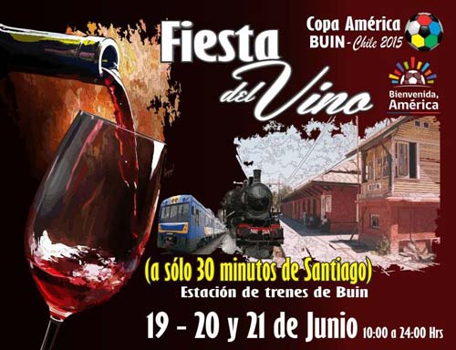 fiesta del vino en buin, para los visitantes de la Copa América fiesta del vino en buin