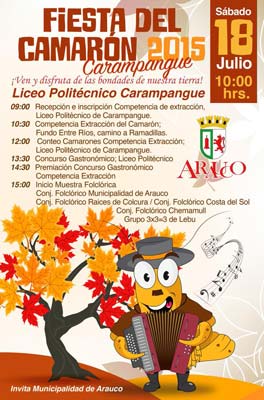 fiesta del camaron en carampangue 2015