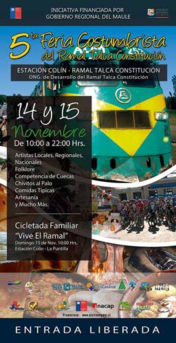 5ª feria costumbrista ramal talca Constitucion