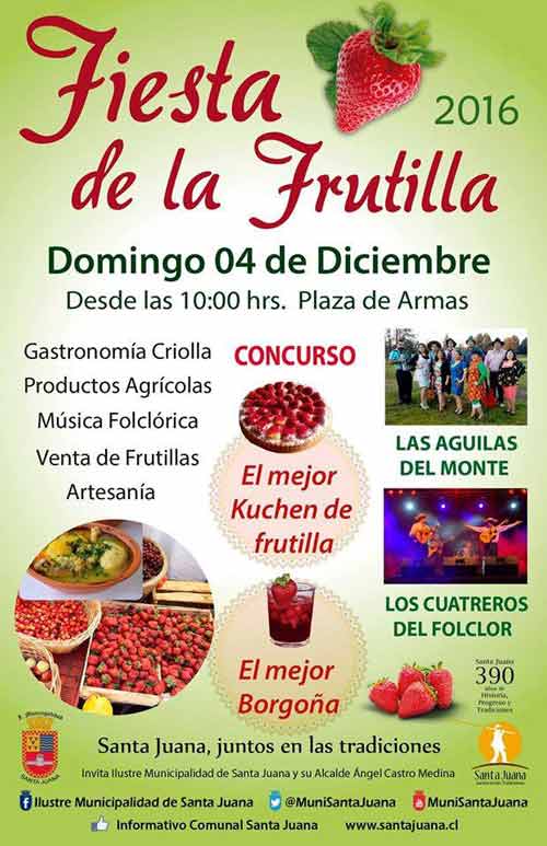 Fiesta de la Frutilla en Santa Juana 1 fiesta de la frutilla santa juana 2016