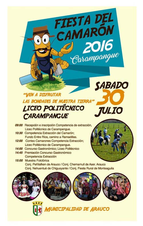 Fiesta del Camarón en Carampangue 2016 1 fiesta del camaron de carampangue 2016