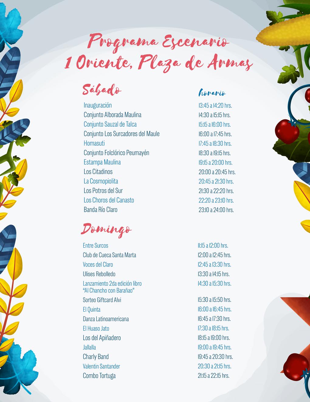 programa completo chancho muerto 2016 talca