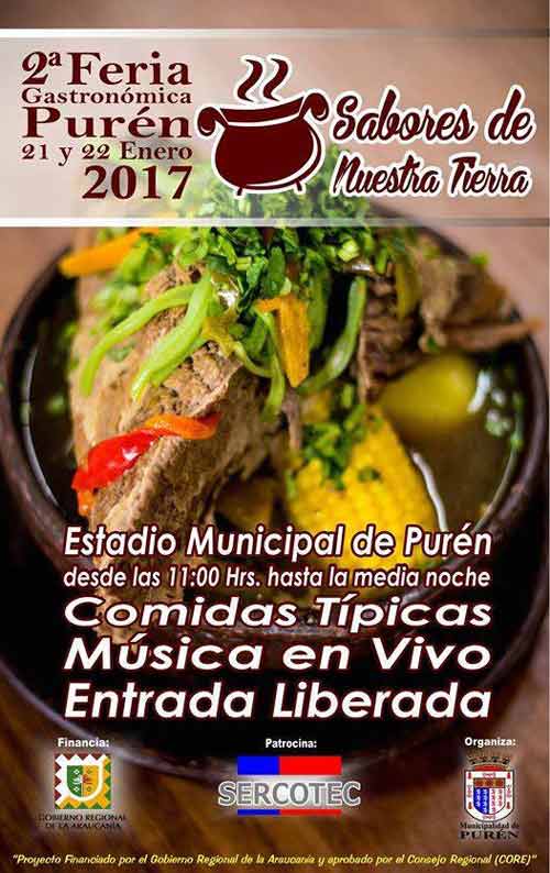 Purén: 2° Feria Gastronómica "Sabores de Nuestra Tierra" 1 Purén: 2° Feria Gastronómica "Sabores de Nuestra Tierra"