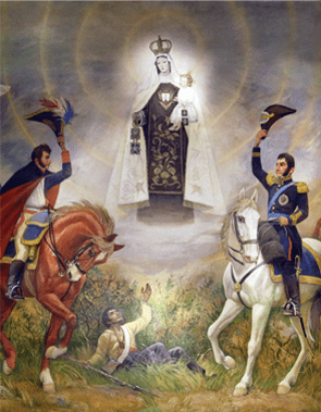 Virgen del Carmen Preside Celebración de Bicentenario de la Epopeya Militar Argentino Chilena que selló la Independencia de Chile