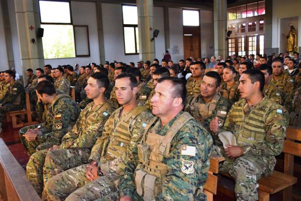 soldados en auco cruce de los andes virgen del carmen