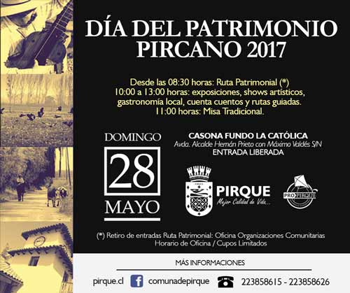 dia del patrimonio en pirque 2017