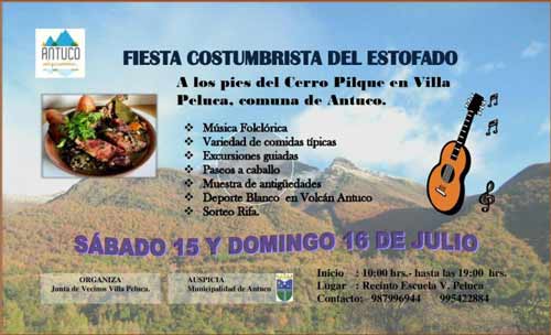 Fiesta Costumbrista del Estofado en Villa Peluca, Antuco