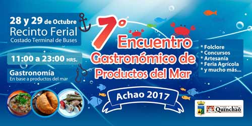 7º Encuentro Gastronómico de Productos del Mar en Achao, Chiloé