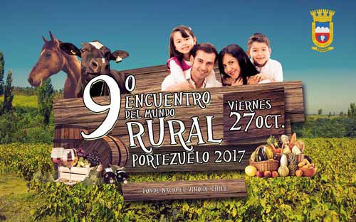 “Encuentro del Mundo Rural de Portezuelo 2017, tradiciones de nuestro campo” se realizará el día Viernes 27 de Octubre, en el Sector Criollo las Cocinas.
