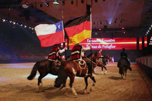 El Huaso y el Caballo Chileno se lucen en Alemania gracias a la Escuadra Ecuestre Palmas de Peñaflor