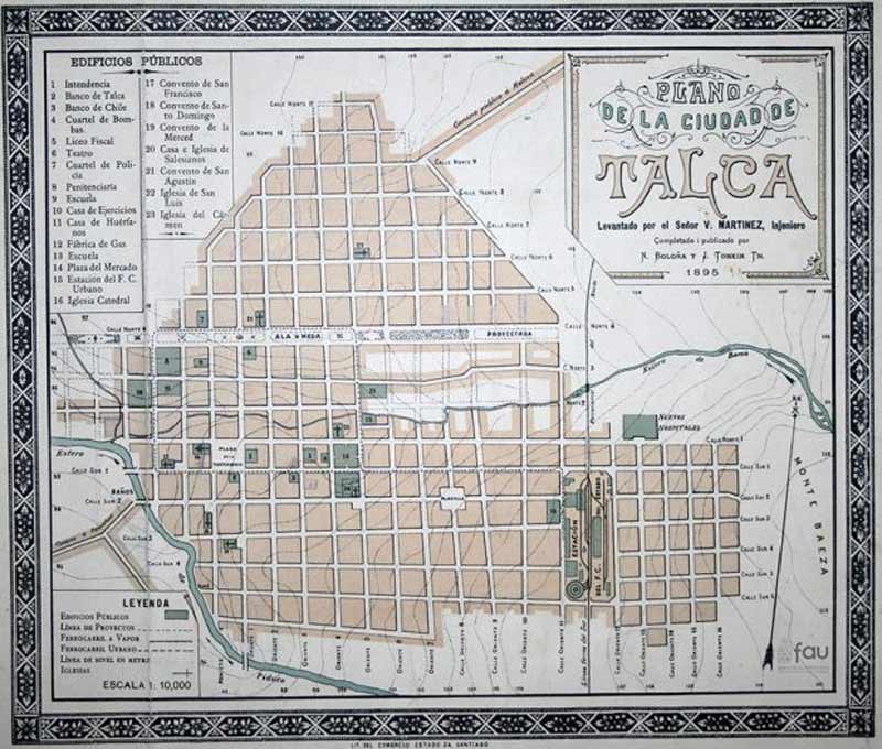 Universidad de Chile difunde planos y mapas históricos del país en su Biblioteca Digital