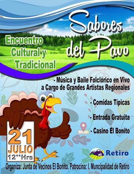 Fiesta Sabores del Pavo en Comuna de Retiro
