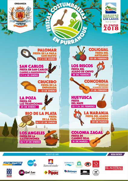 Calendario de Fiestas Costumbristas de Purranque 2019