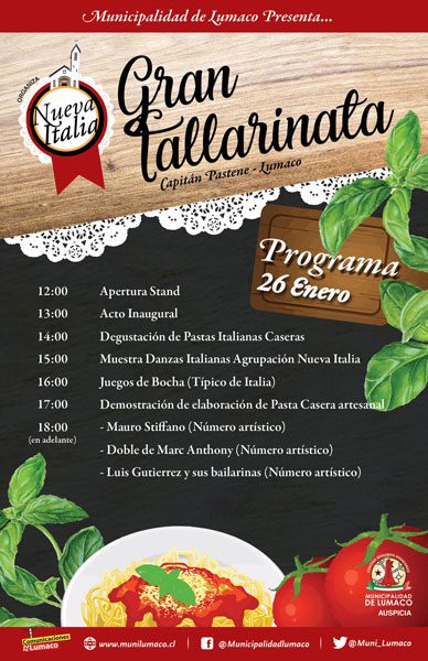 Gran Tallarinata en Capitán Pastene