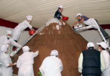 fiesta del chocolate pucon 2018. volcan de chocolate