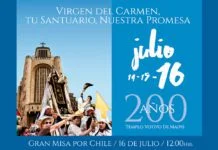 Fiesta a la Virgen del Carmen a 200 años del Voto O’Higgins en Santuario Nacional de Maipú