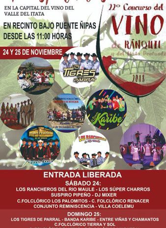 fiesta del vino de ranquil itata 2018