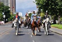 La Más Grande Romería Ecuestre en honor a la Virgen del Carmen recorrió Santiago