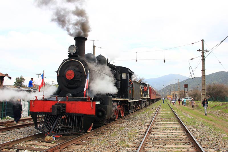 Desde Estación Central, Tren a Vapor para asistir a Feria Expo Catam en El Monte