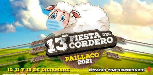 Este viernes 10, sábado 11 y domingo 12 de diciembre se realizará en la comuna de Paillaco (Provincia de Valdivia, en la Región de Los Ríos) la 13ª Fiesta del Cordero Paillaco 2021.