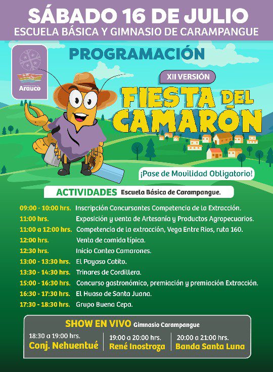 Fiesta del Camarón en Carampangue, Arauco