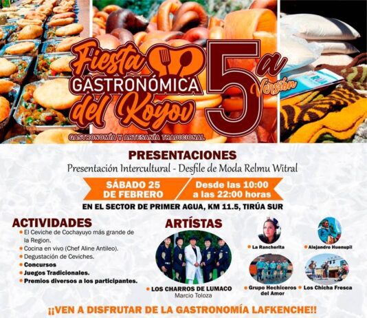 5ª Fiesta Gastronómica del Koyov, Tirúa