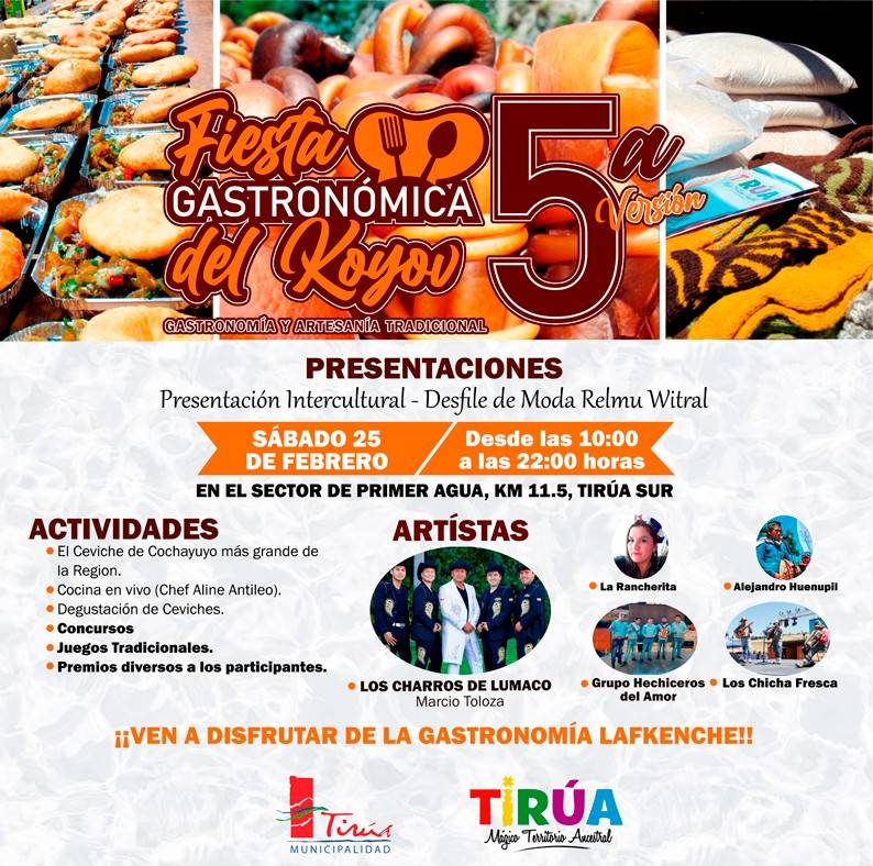 5ª Fiesta Gastronómica del Koyov, Tirúa