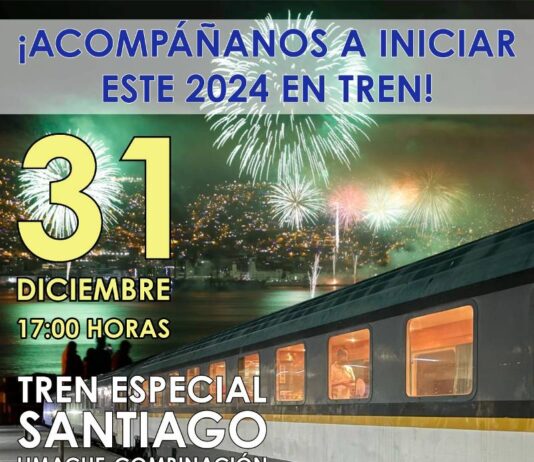 Tren del Recuerdo a Viña del Mar para Año Nuevo