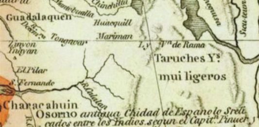 ciudad de los césares mapa