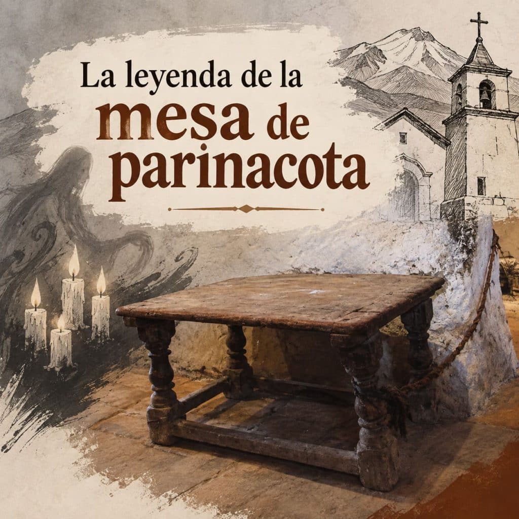 5. I.F. Mesa embrujada amarrada al pilar de iglesia de Parinacota